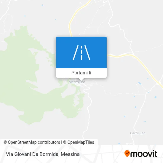 Mappa Via Giovani Da Bormida