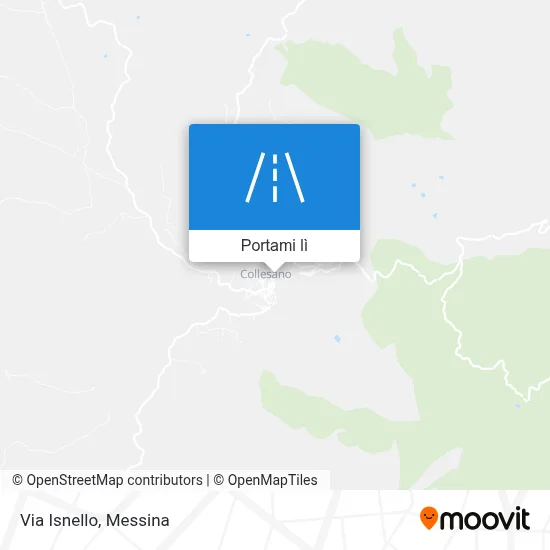 Mappa Via Isnello