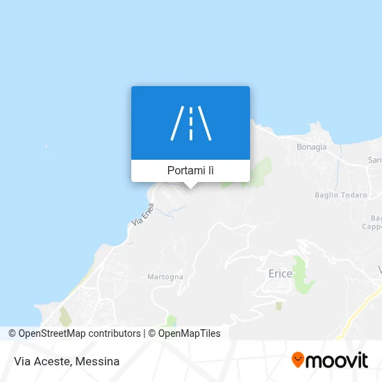 Mappa Via Aceste