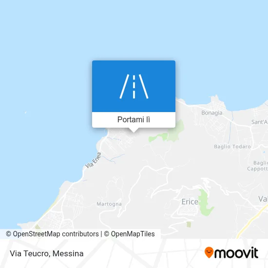 Mappa Via Teucro