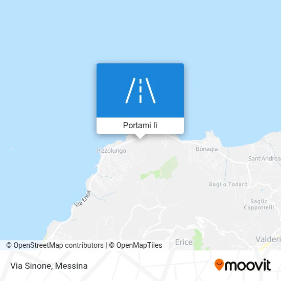 Mappa Via Sinone