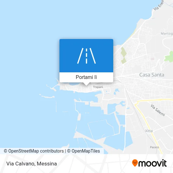 Mappa Via Calvano