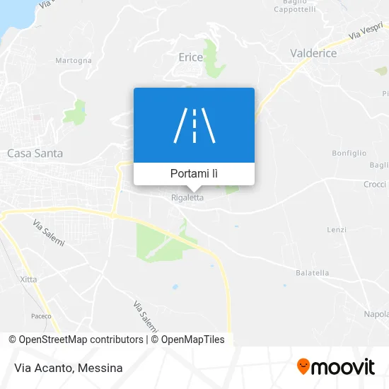 Mappa Via Acanto