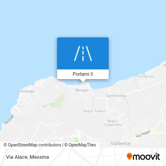 Mappa Via Alace