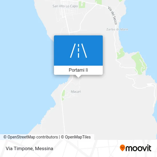 Mappa Via Timpone