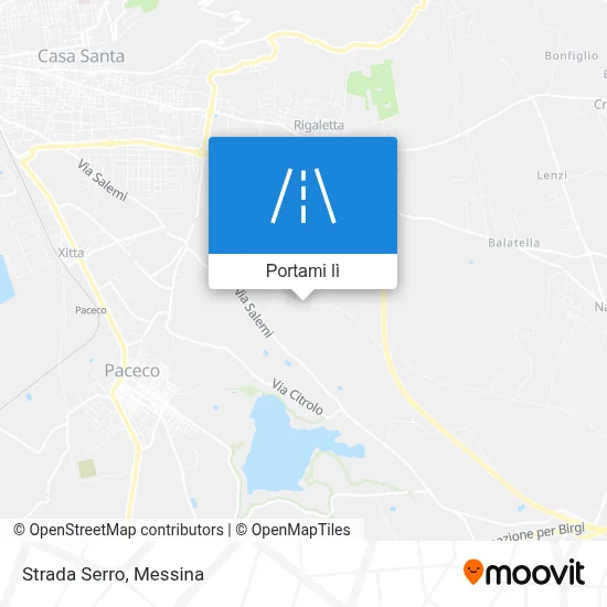 Mappa Strada Serro