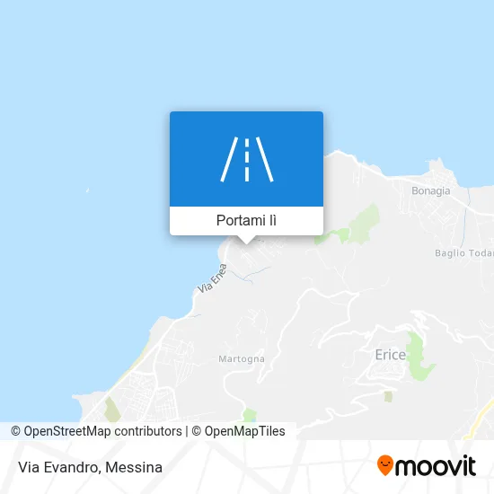 Mappa Via Evandro