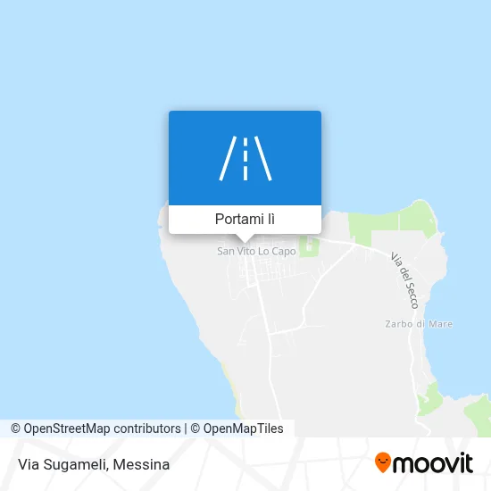 Mappa Via Sugameli