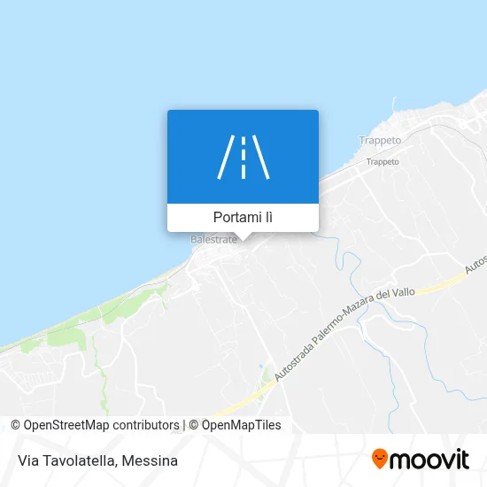 Mappa Via Tavolatella
