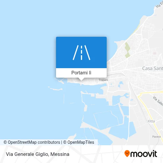 Mappa Via Generale Giglio