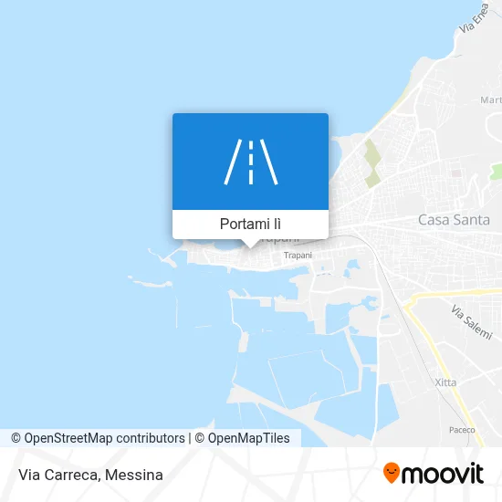Mappa Via Carreca