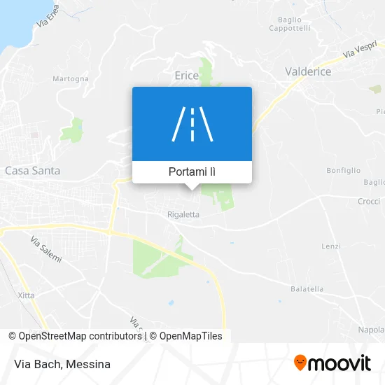 Mappa Via Bach