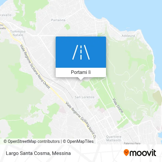Mappa Largo Santa Cosma