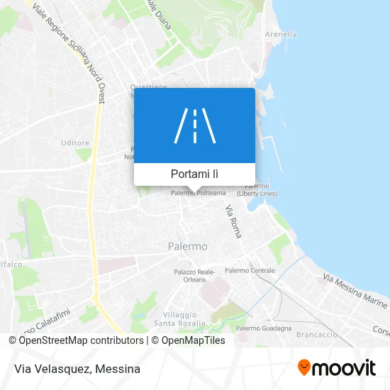 Mappa Via Velasquez