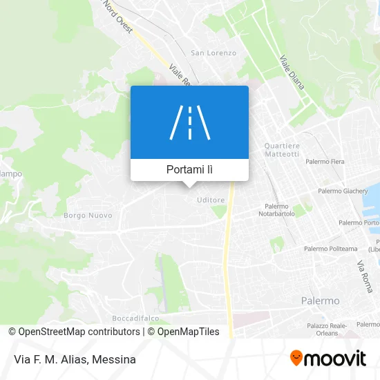 Mappa Via F. M. Alias