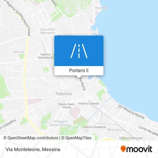 Mappa Via Monteleone
