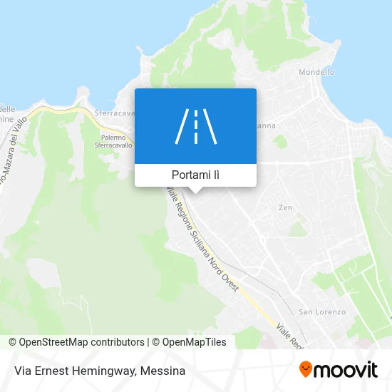 Mappa Via Ernest Hemingway
