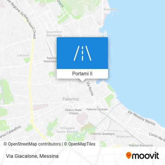 Mappa Via Giacalone