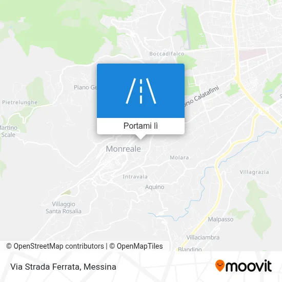 Mappa Via Strada Ferrata