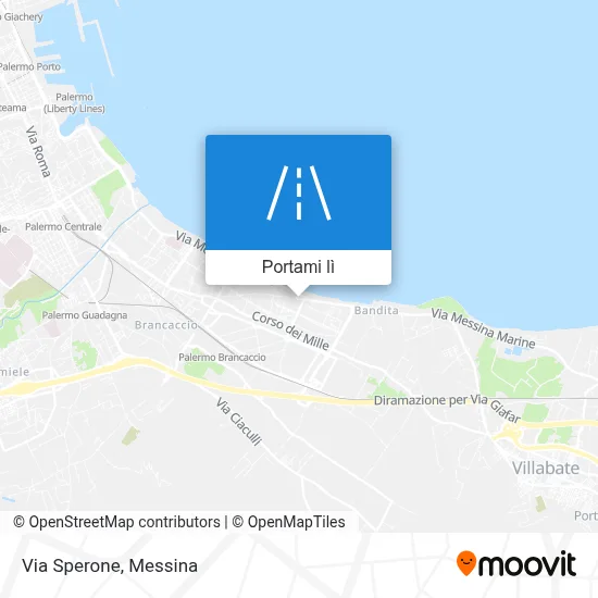 Mappa Via Sperone