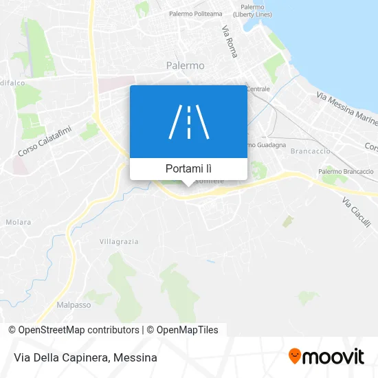 Mappa Via Della Capinera