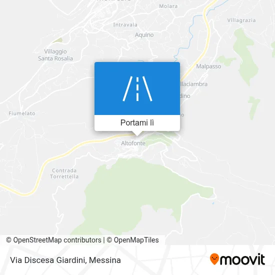 Mappa Via Discesa Giardini