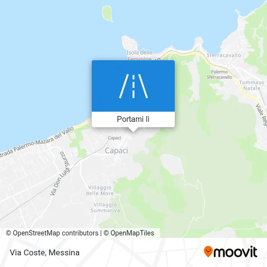 Mappa Via Coste