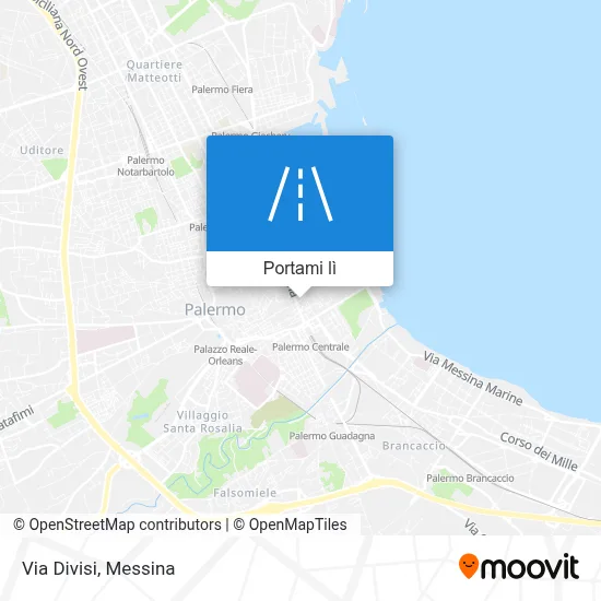 Mappa Via Divisi