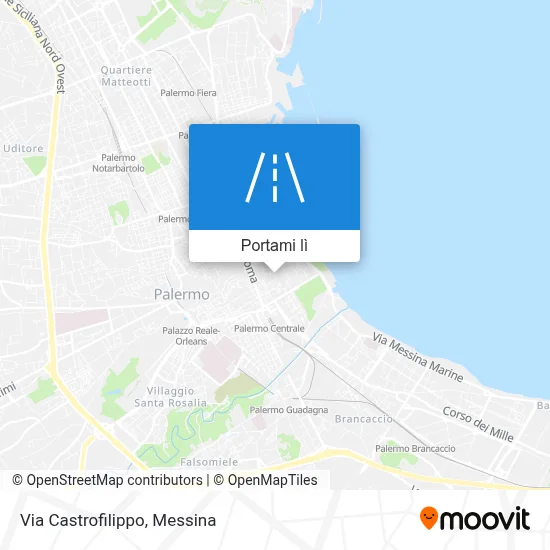 Mappa Via Castrofilippo