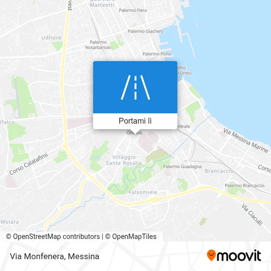 Mappa Via Monfenera
