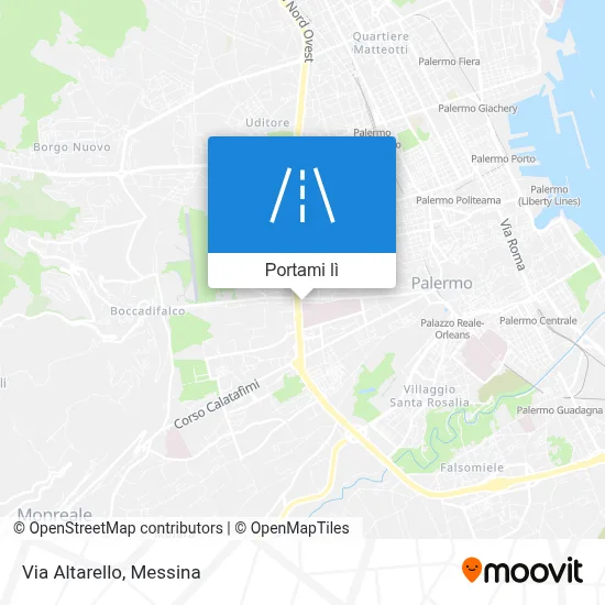 Mappa Via Altarello