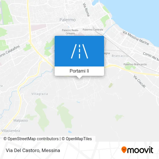 Mappa Via Del Castoro