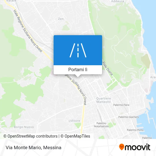 Mappa Via Monte Mario