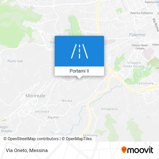 Mappa Via Oneto