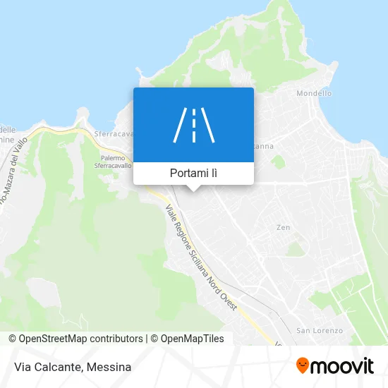 Mappa Via Calcante