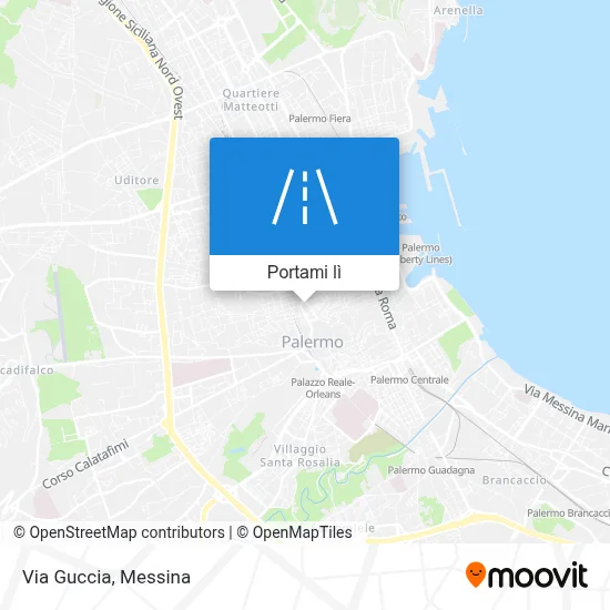 Mappa Via Guccia