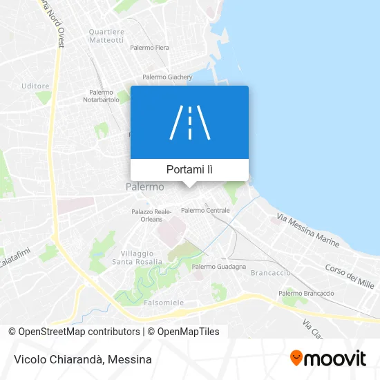 Mappa Vicolo Chiarandà