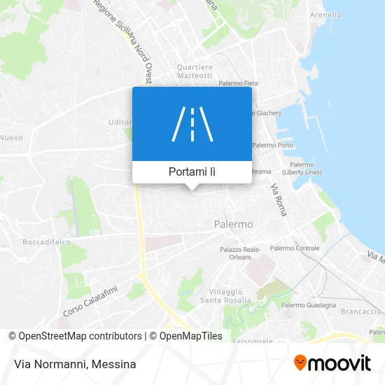 Mappa Via Normanni