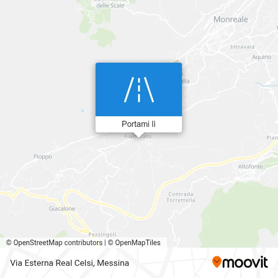 Mappa Via Esterna Real Celsi
