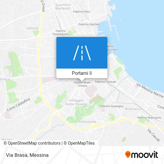 Mappa Via Brasa