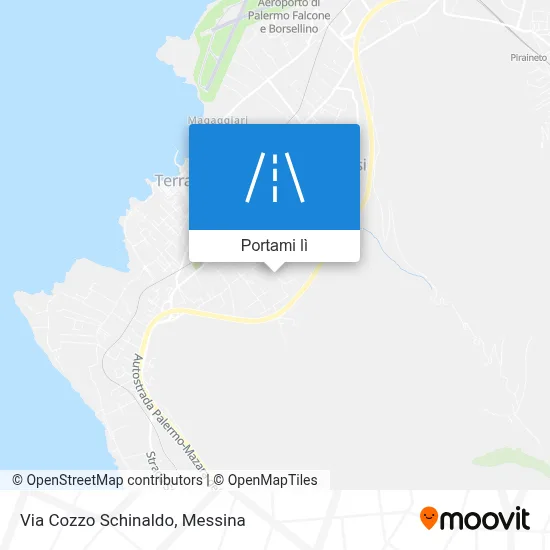 Mappa Via Cozzo Schinaldo