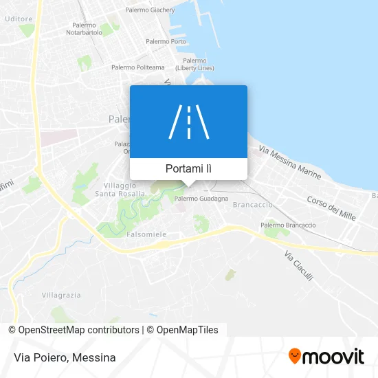 Mappa Via Poiero