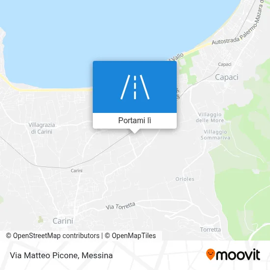 Mappa Via Matteo Picone