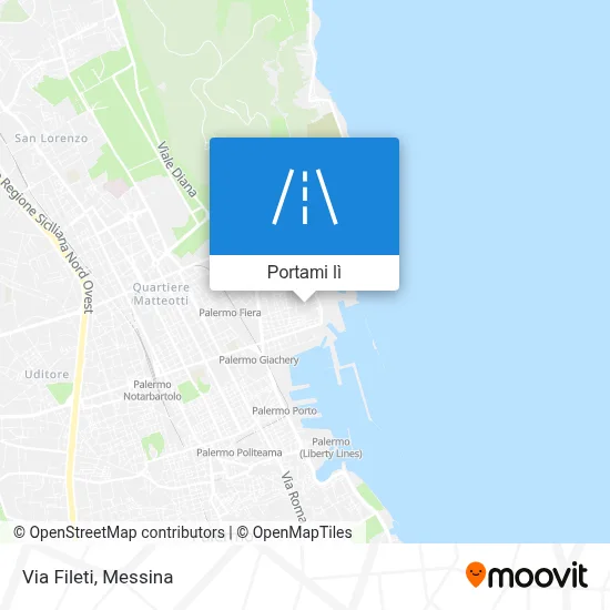Mappa Via Fileti
