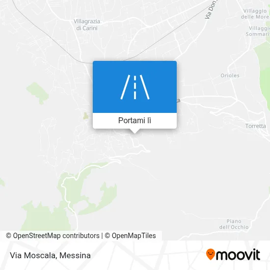 Mappa Via Moscala