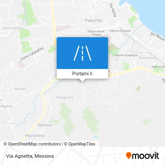 Mappa Via Agnetta