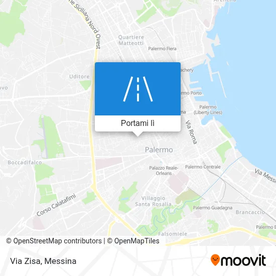 Mappa Via Zisa