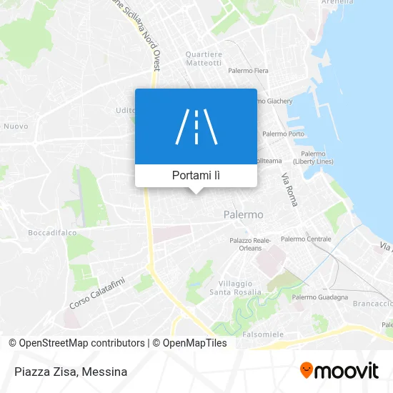 Mappa Piazza Zisa