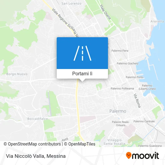 Mappa Via Niccolò Valla
