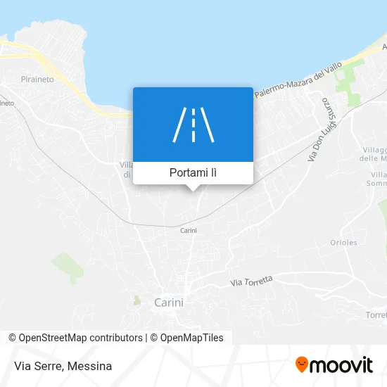 Mappa Via Serre